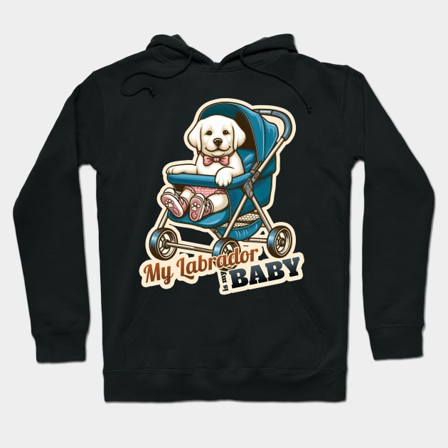 Baby Labrador Retriever Hoodie by k9-tee